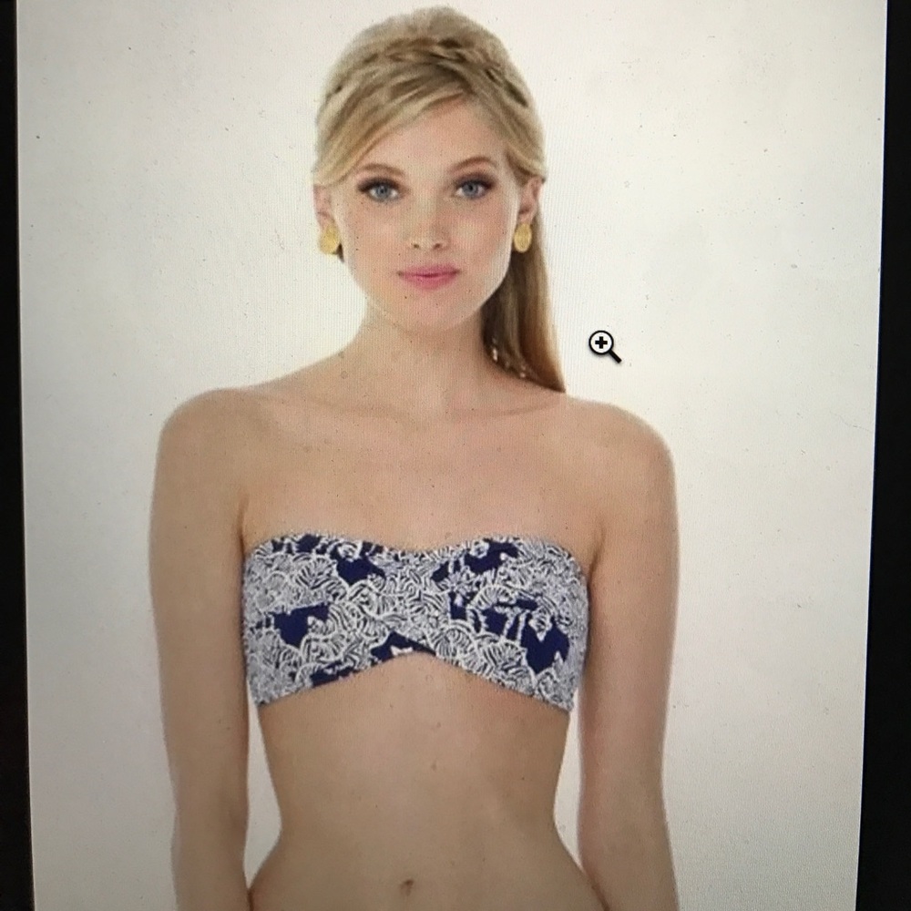 NWT Keene bikini top bandeau zebra I Herd You